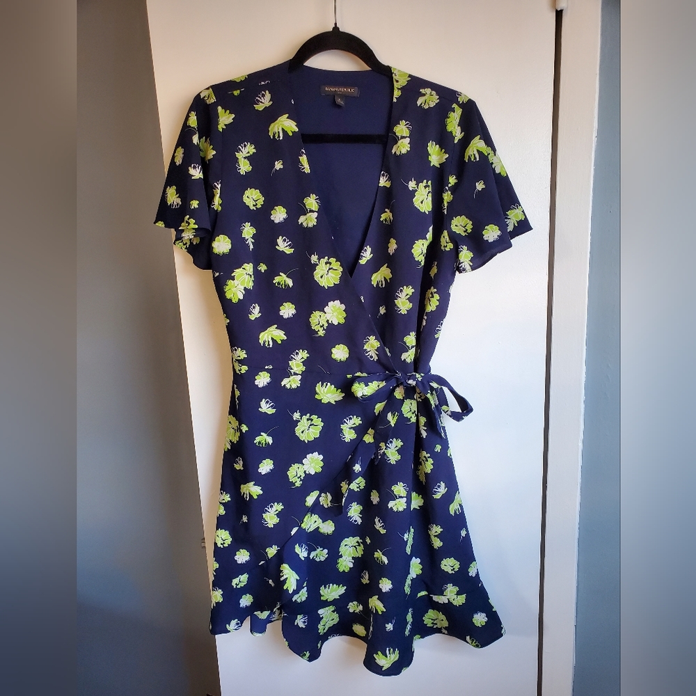 Banana Republic mini wrap dress